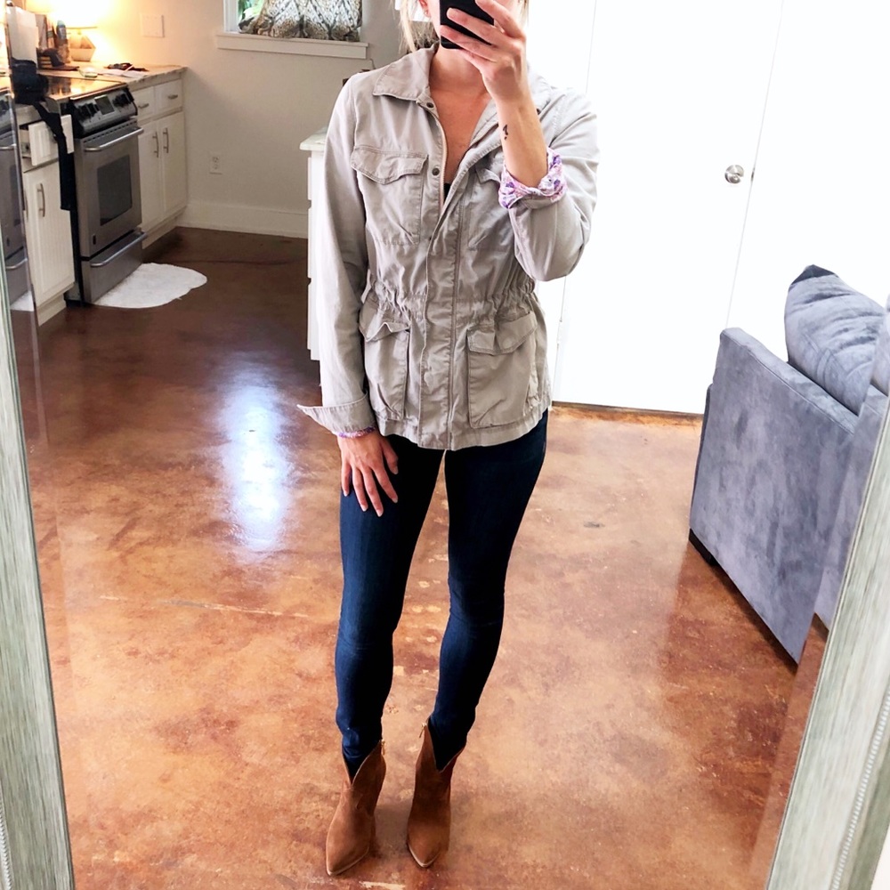 Old Navy Khaki Utility Jacket